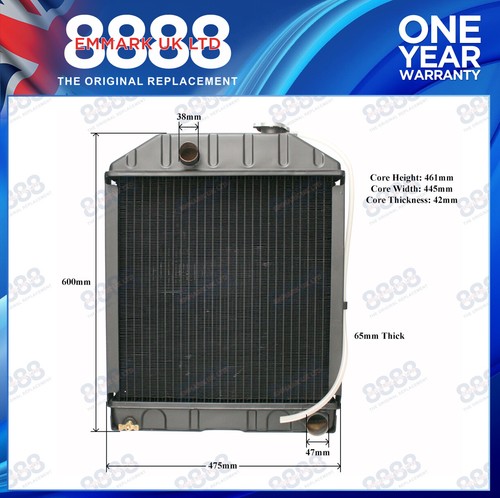 Ford tractor radiator row - ford, 4