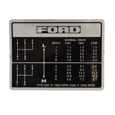 Agriline Gear Change Decal for